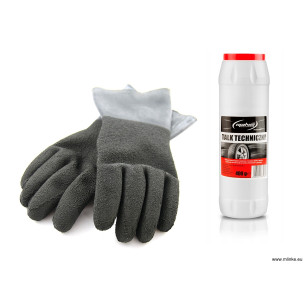 rękawice czarne do duchego skafandra rozmiar L, rękawice suche, rąkawice