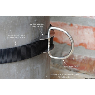 blaszka mocująca d-ring do butli, blaszka mocująca, blaszka